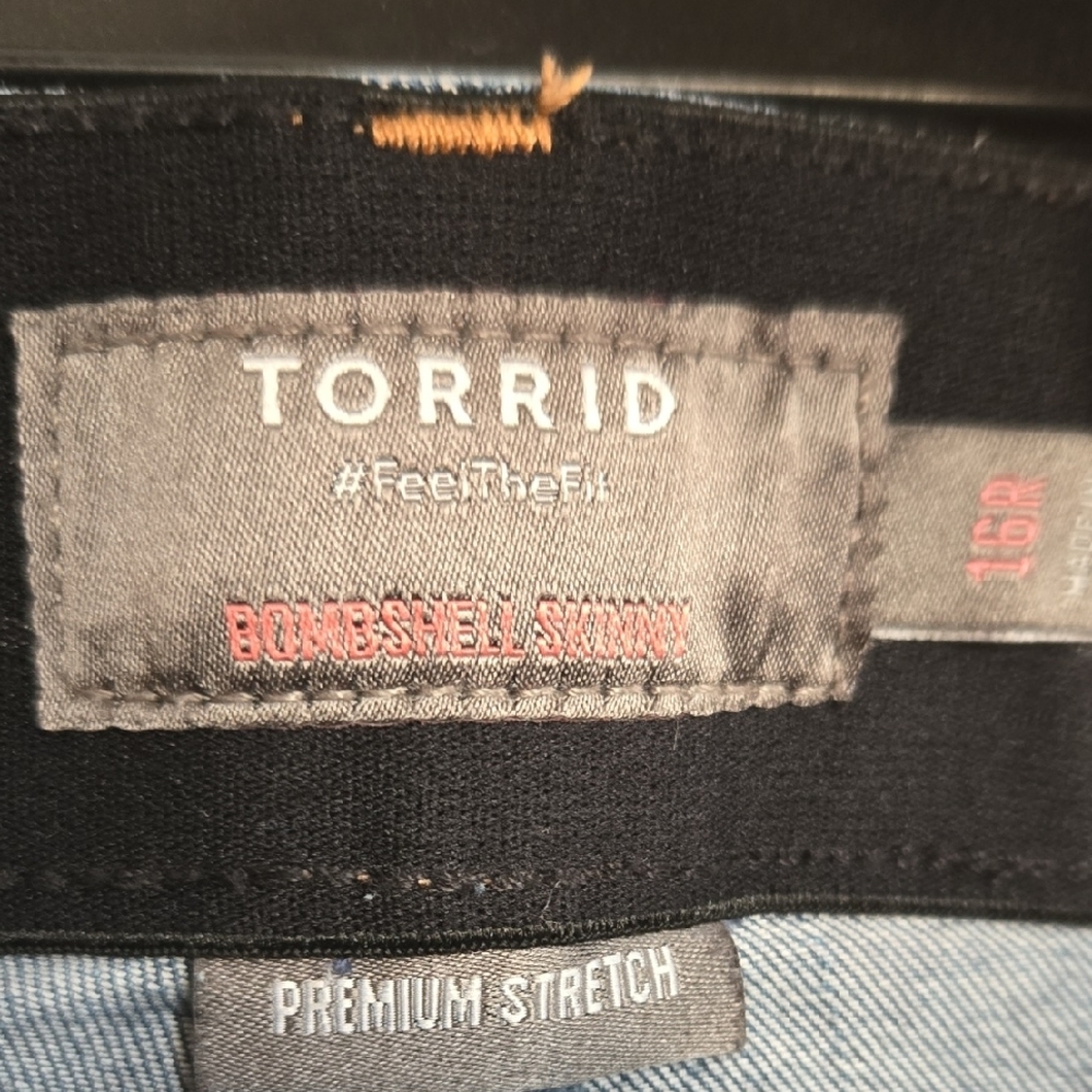 Torrid Blue Distressed Boyfriend Jeans - Picture 5 of 13